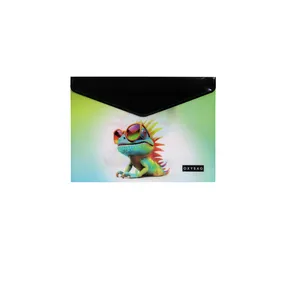 Psaníčko s drukem A5 s tiskem crazy animals chameleon